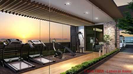 Rootop Fitness Studio mit Panoramablick